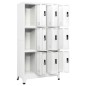 vidaXL Schließfachschrank Weiß 90x45x180 cm Stahl vidaXL Schließfachschrank Weiß 90x45x180 cm Stahl