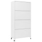 vidaXL Schließfachschrank Weiß 90x45x180 cm Stahl vidaXL Schließfachschrank Weiß 90x45x180 cm Stahl