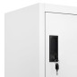 vidaXL Schließfachschrank Weiß 90x45x180 cm Stahl vidaXL Schließfachschrank Weiß 90x45x180 cm Stahl