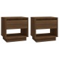 vidaXL Nachttische 2 Stk. Braun Eiche-Optik 45x34x44 cm Holzwerkstoff vidaXL Nachttische 2 Stk. Braun Eiche-Optik 45x34x44 cm Holzwerkstoff
