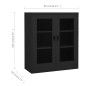 vidaXL Büroschrank Anthrazit 90x40x105 cm Stahl vidaXL Büroschrank Anthrazit 90x40x105 cm Stahl