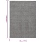 vidaXL Teppich Kurzflor 120x170 cm Grau vidaXL Teppich Kurzflor 120x170 cm Grau