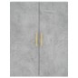 Highboard Betongrau 69,5x34x180 cm Holzwerkstoff Highboard Betongrau 69,5x34x180 cm Holzwerkstoff