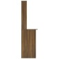 vidaXL Schreibtisch mit Regal Braun Eiche 110x45x157 cm Holzwerkstoff vidaXL Schreibtisch mit Regal Braun Eiche 110x45x157 cm Holzwerkstoff