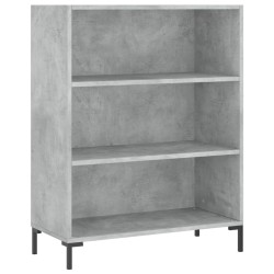 vidaXL Bücherregal Betongrau 69,5x32,5x90 cm Holzwerkstoff