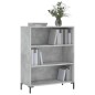 vidaXL Bücherregal Betongrau 69,5x32,5x90 cm Holzwerkstoff vidaXL Bücherregal Betongrau 69,5x32,5x90 cm Holzwerkstoff