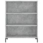 vidaXL Bücherregal Betongrau 69,5x32,5x90 cm Holzwerkstoff vidaXL Bücherregal Betongrau 69,5x32,5x90 cm Holzwerkstoff