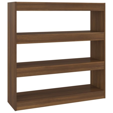 vidaXL Bücherregal/Raumteiler Braun Eichen-Optik 100×30×103 cm