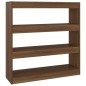 vidaXL Bücherregal/Raumteiler Braun Eichen-Optik 100×30×103 cm vidaXL Bücherregal/Raumteiler Braun Eichen-Optik 100×30×103 cm