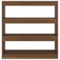 vidaXL Bücherregal/Raumteiler Braun Eichen-Optik 100×30×103 cm vidaXL Bücherregal/Raumteiler Braun Eichen-Optik 100×30×103 cm