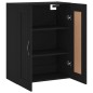 vidaXL Wandschrank Schwarz 69,5x34x90 cm Holzwerkstoff vidaXL Wandschrank Schwarz 69,5x34x90 cm Holzwerkstoff