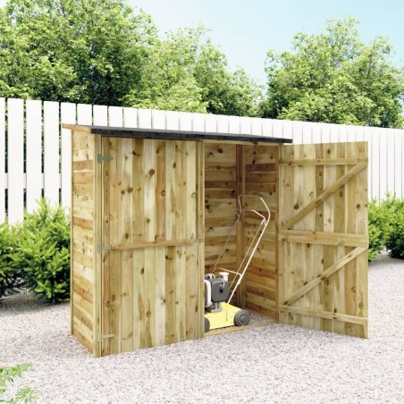vidaXL Garten-Geräteschuppen Kiefernholz Imprägniert 182x76x175 cm