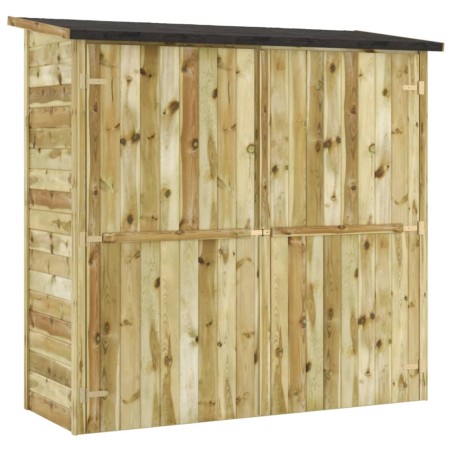 vidaXL Garten-Geräteschuppen Kiefernholz Imprägniert 182x76x175 cm