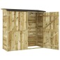 vidaXL Garten-Geräteschuppen Kiefernholz Imprägniert 182x76x175 cm vidaXL Garten-Geräteschuppen Kiefernholz Imprägniert 182x76x175 cm
