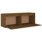 vidaXL Wandschrank Honigbraun 100x30x35 cm Massivholz Kiefer vidaXL Wandschrank Honigbraun 100x30x35 cm Massivholz Kiefer