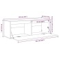 vidaXL Wandschrank Honigbraun 100x30x35 cm Massivholz Kiefer vidaXL Wandschrank Honigbraun 100x30x35 cm Massivholz Kiefer