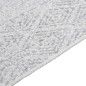 vidaXL Teppich Hellgrau 120x180 cm Baumwolle vidaXL Teppich Hellgrau 120x180 cm Baumwolle