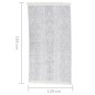 vidaXL Teppich Hellgrau 120x180 cm Baumwolle vidaXL Teppich Hellgrau 120x180 cm Baumwolle