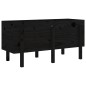 vidaXL Hochbeet Schwarz 121x50x57 cm Massivholz Kiefer vidaXL Hochbeet Schwarz 121x50x57 cm Massivholz Kiefer