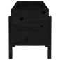 vidaXL Hochbeet Schwarz 121x50x57 cm Massivholz Kiefer vidaXL Hochbeet Schwarz 121x50x57 cm Massivholz Kiefer