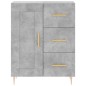 Highboard Betongrau 69,5x34x180 cm Holzwerkstoff Highboard Betongrau 69,5x34x180 cm Holzwerkstoff