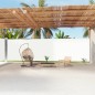 vidaXL Seitenmarkise Ausziehbar Creme 220x1200 cm vidaXL Seitenmarkise Ausziehbar Creme 220x1200 cm