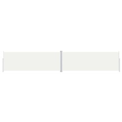 vidaXL Seitenmarkise Ausziehbar Creme  220x1200 cm