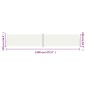vidaXL Seitenmarkise Ausziehbar Creme 220x1200 cm vidaXL Seitenmarkise Ausziehbar Creme 220x1200 cm