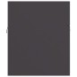 vidaXL Waschbeckenunterschrank Grau 80x38,5x46 cm Holzwerkstoff vidaXL Waschbeckenunterschrank Grau 80x38,5x46 cm Holzwerkstoff