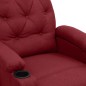 vidaXL Massagesessel Elektrisch Weinrot Stoff vidaXL Massagesessel Elektrisch Weinrot Stoff