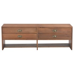 vidaXL TV-Schrank mit 4 Schubladen 120 x 30 x 40 cm Massivholz Tanne