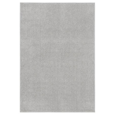 vidaXL Teppich Kurzflor 160x230 cm Hellgrau