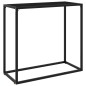 vidaXL Konsolentisch Schwarz 80x35x75 cm Hartglas vidaXL Konsolentisch Schwarz 80x35x75 cm Hartglas