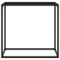 vidaXL Konsolentisch Schwarz 80x35x75 cm Hartglas vidaXL Konsolentisch Schwarz 80x35x75 cm Hartglas