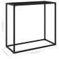 vidaXL Konsolentisch Schwarz 80x35x75 cm Hartglas vidaXL Konsolentisch Schwarz 80x35x75 cm Hartglas