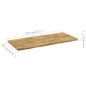 vidaXL Tischplatte Eichenholz Massiv Rechteckig 44 mm 120 x 60 cm vidaXL Tischplatte Eichenholz Massiv Rechteckig 44 mm 120 x 60 cm