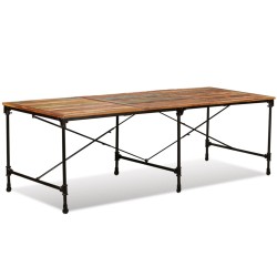 vidaXL Esszimmertisch Altholz Massiv 240 cm          