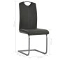 vidaXL Freischwinger 6 Stk. Grau Kunstleder vidaXL Freischwinger 6 Stk. Grau Kunstleder