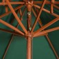 vidaXL Doppeldeck Sonnenschirm 270×270 cm Holzstange Grün vidaXL Doppeldeck Sonnenschirm 270×270 cm Holzstange Grün