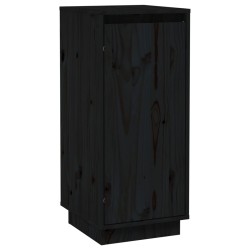 vidaXL Sideboard Schwarz 31,5x34x75 cm Massivholz Kiefer