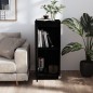 vidaXL Sideboard Schwarz 31,5x34x75 cm Massivholz Kiefer vidaXL Sideboard Schwarz 31,5x34x75 cm Massivholz Kiefer
