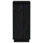 vidaXL Sideboard Schwarz 31,5x34x75 cm Massivholz Kiefer vidaXL Sideboard Schwarz 31,5x34x75 cm Massivholz Kiefer