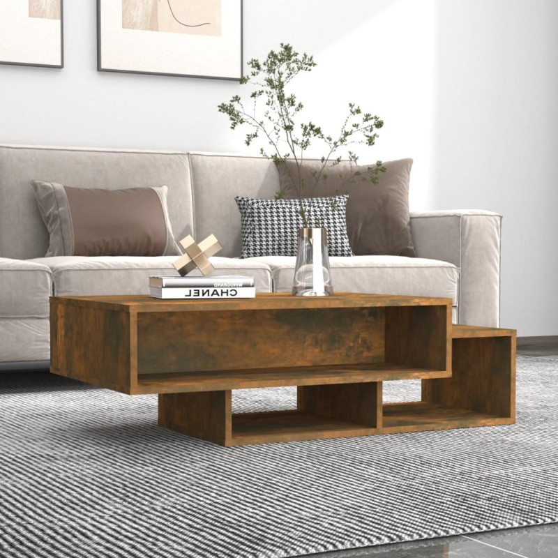 vidaXL Couchtisch Räuchereiche 105x55x32 cm Holzwerkstoff vidaXL Couchtisch Räuchereiche 105x55x32 cm Holzwerkstoff