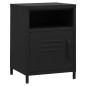 vidaXL Nachttisch Schwarz 35x35x51 cm Stahl vidaXL Nachttisch Schwarz 35x35x51 cm Stahl