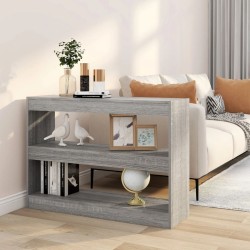 vidaXL Bücherregal/Raumteiler Grau Sonoma 100×30×72 cm