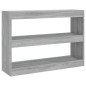vidaXL Bücherregal/Raumteiler Grau Sonoma 100×30×72 cm