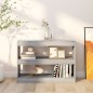 vidaXL Bücherregal/Raumteiler Grau Sonoma 100×30×72 cm