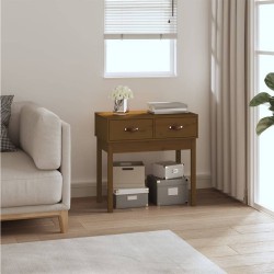 vidaXL Konsolentisch Honigbraun 76,5x40x75 cm Massivholz Kiefer
