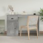 vidaXL Schreibtisch mit Schublade Grau Sonoma 115x50x75cm vidaXL Schreibtisch mit Schublade Grau Sonoma 115x50x75cm