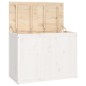 vidaXL Wäschetruhe Weiß 88,5x44x66 cm Massivholz Kiefer vidaXL Wäschetruhe Weiß 88,5x44x66 cm Massivholz Kiefer